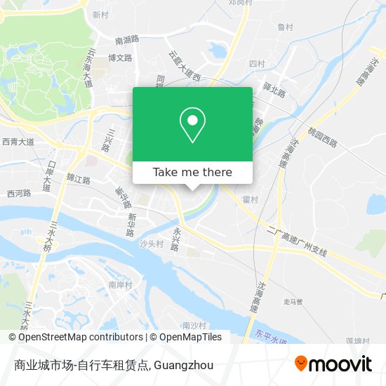 商业城市场-自行车租赁点 map