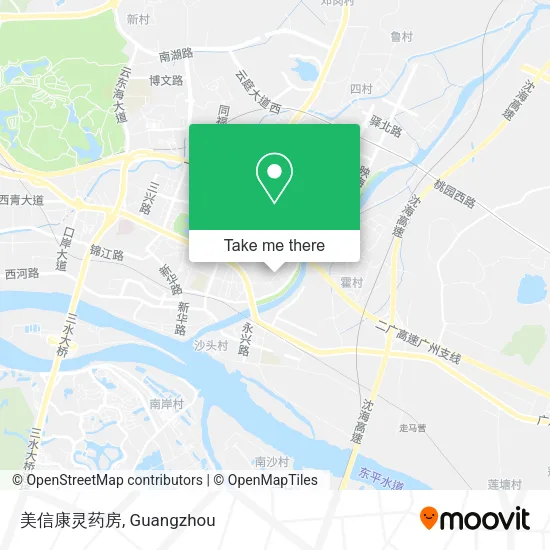 美信康灵药房 map