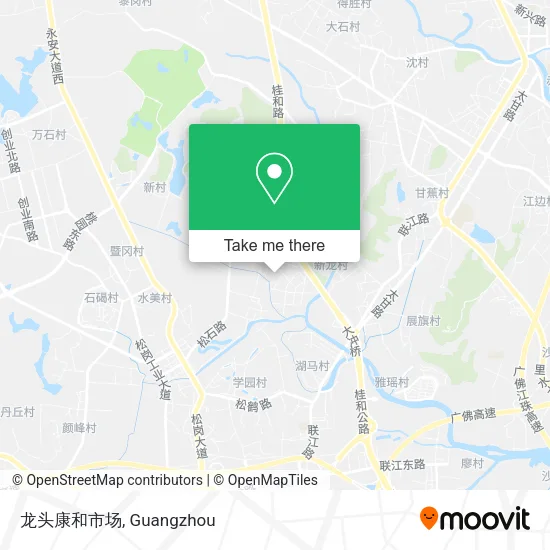 龙头康和市场 map