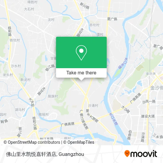 佛山里水凯悦嘉轩酒店 map