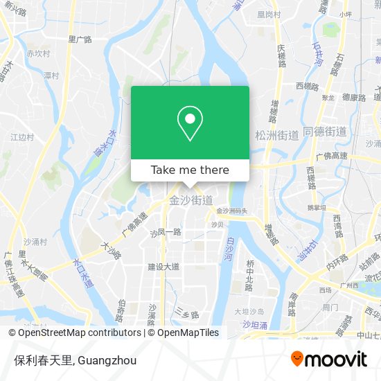 保利春天里 map