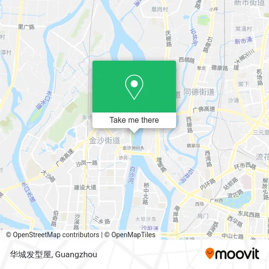 华城发型屋 map