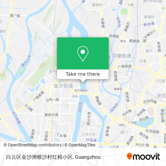 白云区金沙洲横沙村红棉小区 map