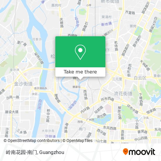 岭南花园-南门 map