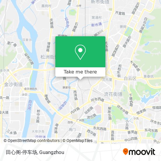 田心阁-停车场 map