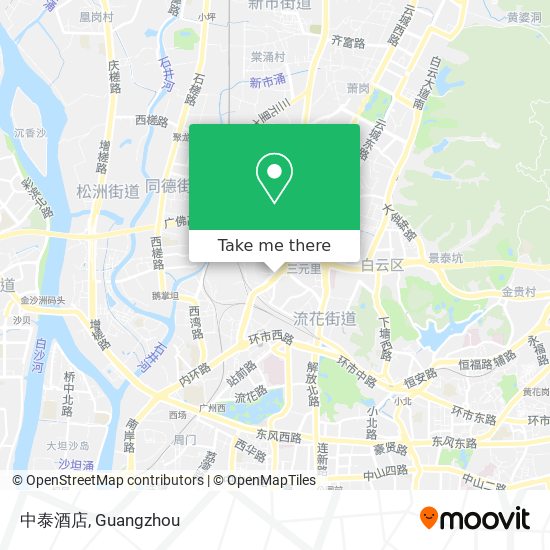 中泰酒店 map