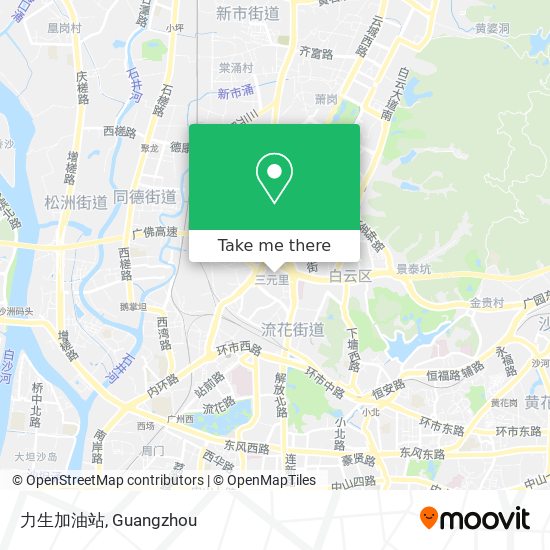 力生加油站 map
