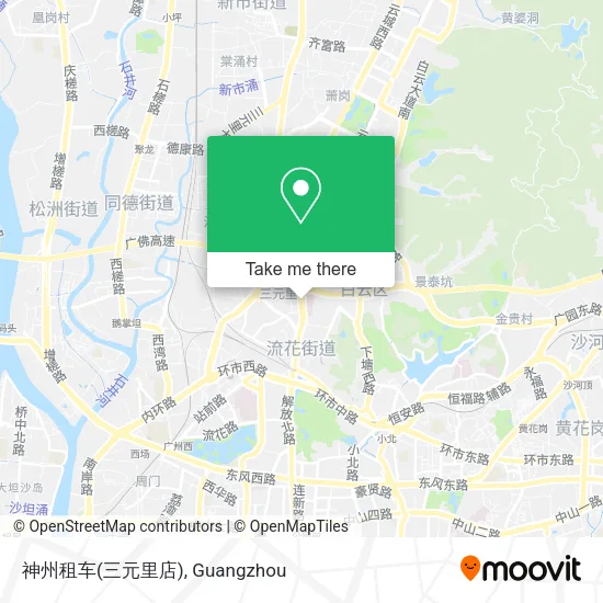 神州租车(三元里店) map