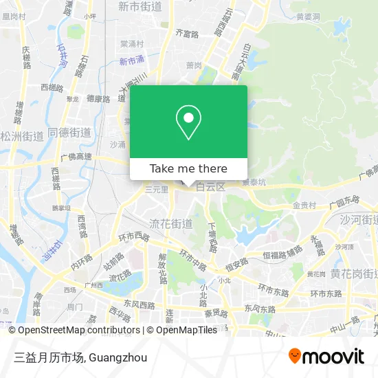 三益月历市场 map