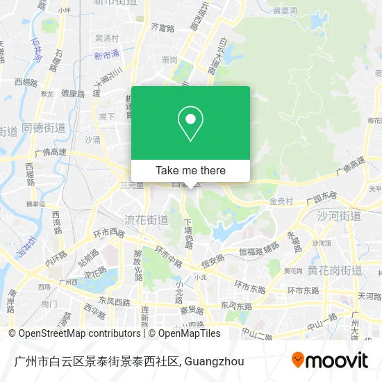 广州市白云区景泰街景泰西社区 map