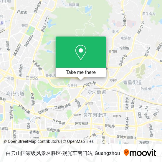 白云山国家级风景名胜区-观光车南门站 map
