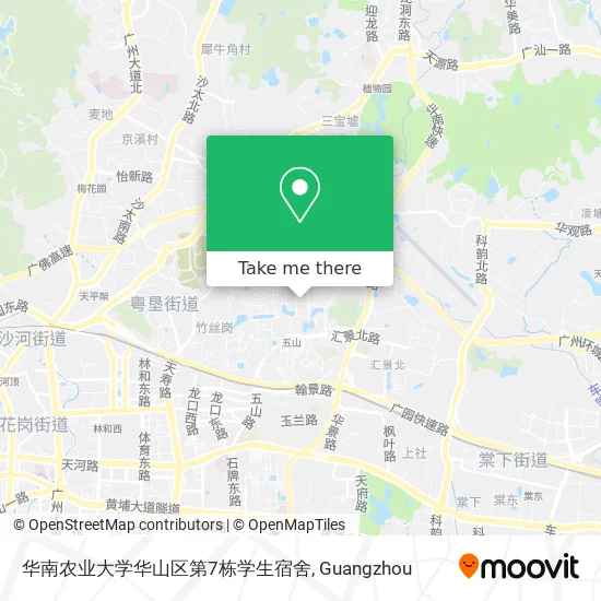 华南农业大学华山区第7栋学生宿舍 map