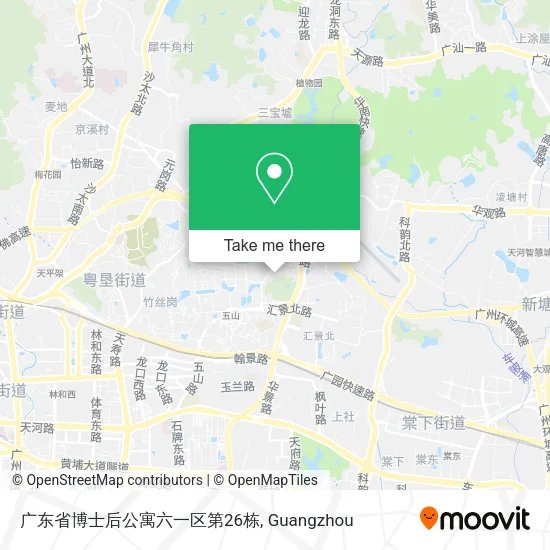 广东省博士后公寓六一区第26栋 map