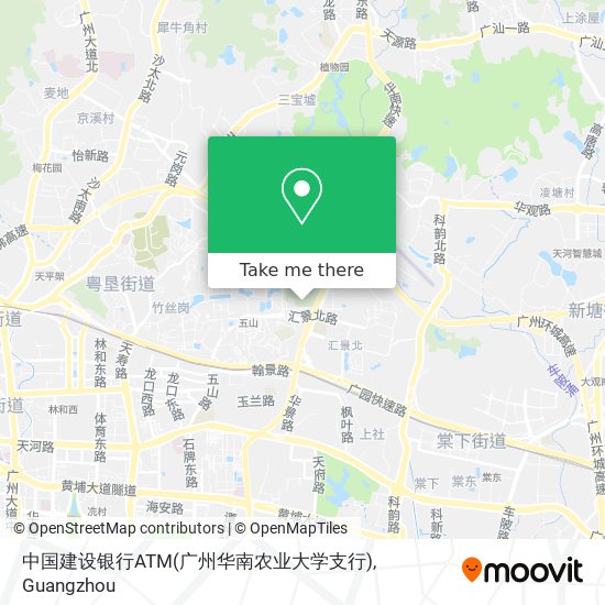 中国建设银行ATM(广州华南农业大学支行) map