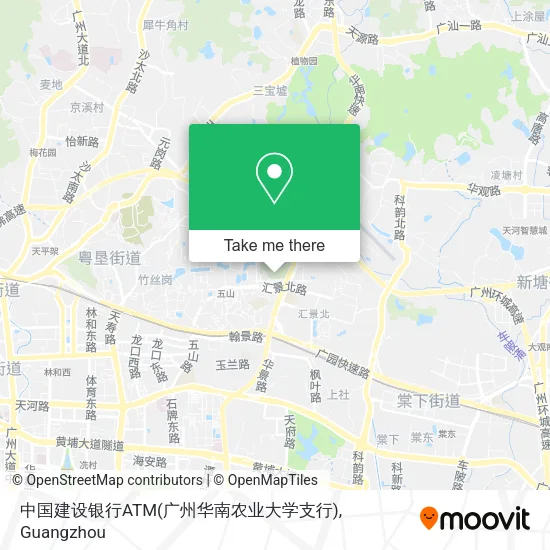 中国建设银行ATM(广州华南农业大学支行) map