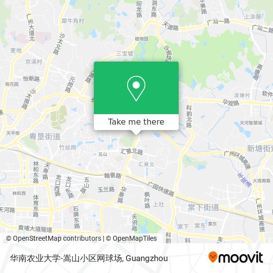 华南农业大学-嵩山小区网球场 map