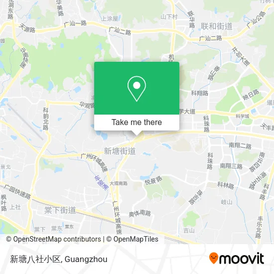 新塘八社小区 map