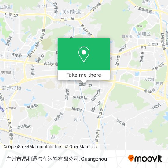 广州市易和通汽车运输有限公司 map