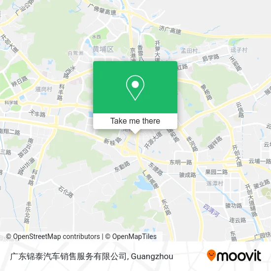 广东锦泰汽车销售服务有限公司 map