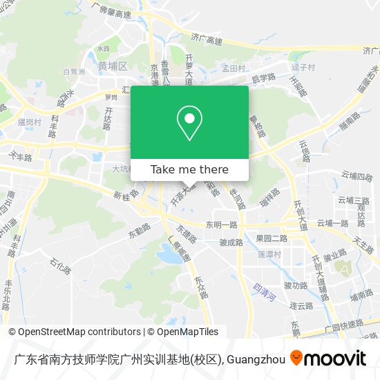 广东省南方技师学院广州实训基地(校区) map
