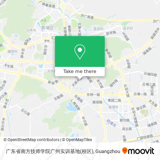 广东省南方技师学院广州实训基地(校区) map