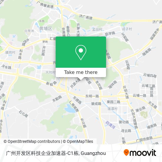 广州开发区科技企业加速器-C1栋 map