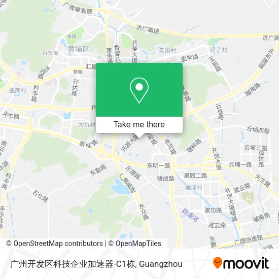 广州开发区科技企业加速器-C1栋 map
