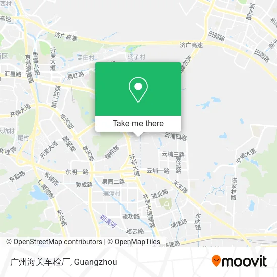 广州海关车检厂 map