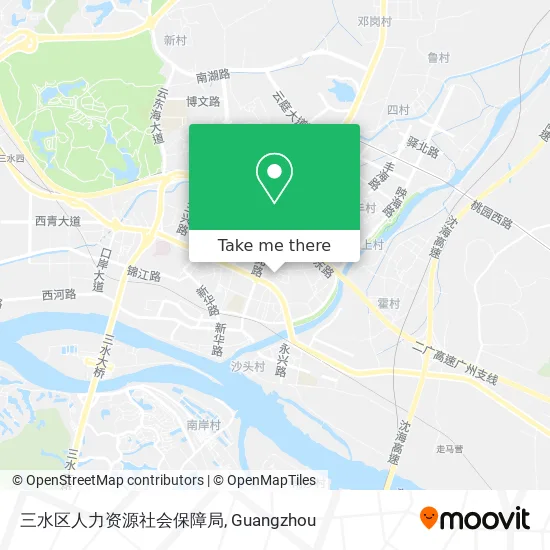 三水区人力资源社会保障局 map