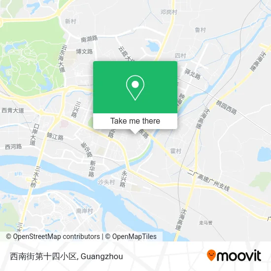 西南街第十四小区 map
