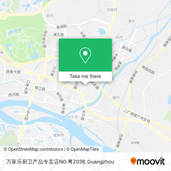 万家乐厨卫产品专卖店NO.粤Z038 map