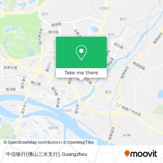 中信银行(佛山三水支行) map