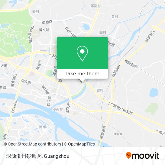 深源潮州砂锅粥 map