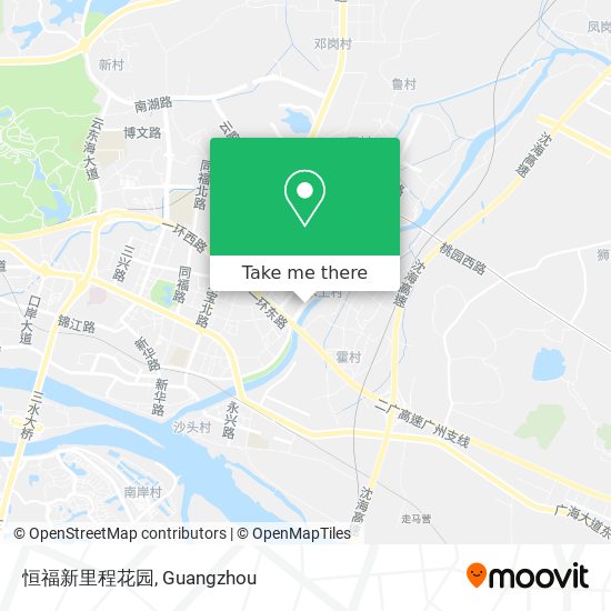 恒福新里程花园 map