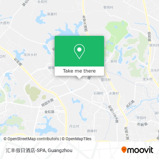 汇丰假日酒店-SPA map