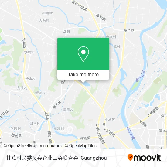 甘蕉村民委员会企业工会联合会 map