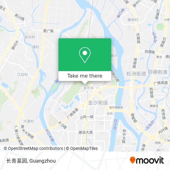 长青墓园 map