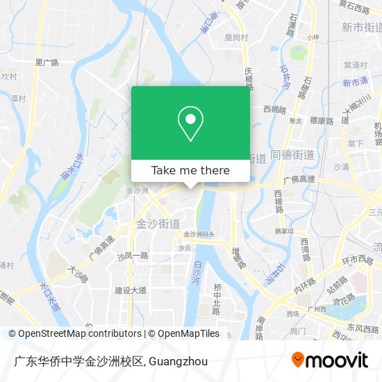 广东华侨中学金沙洲校区 map