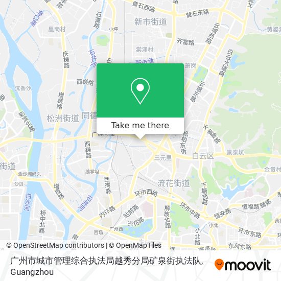 广州市城市管理综合执法局越秀分局矿泉街执法队 map