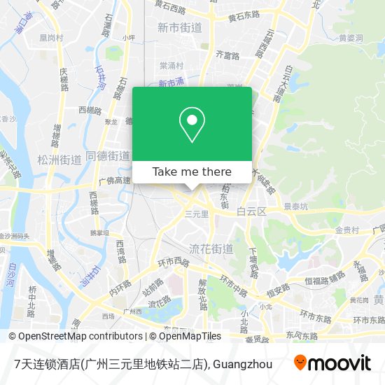 7天连锁酒店(广州三元里地铁站二店) map