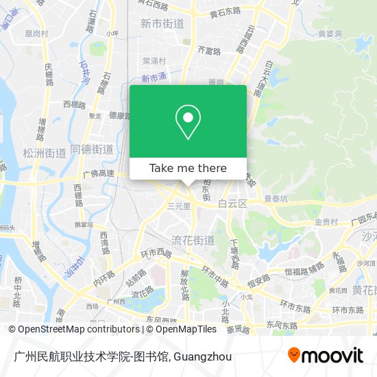 广州民航职业技术学院-图书馆 map