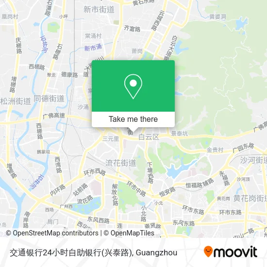 交通银行24小时自助银行(兴泰路) map