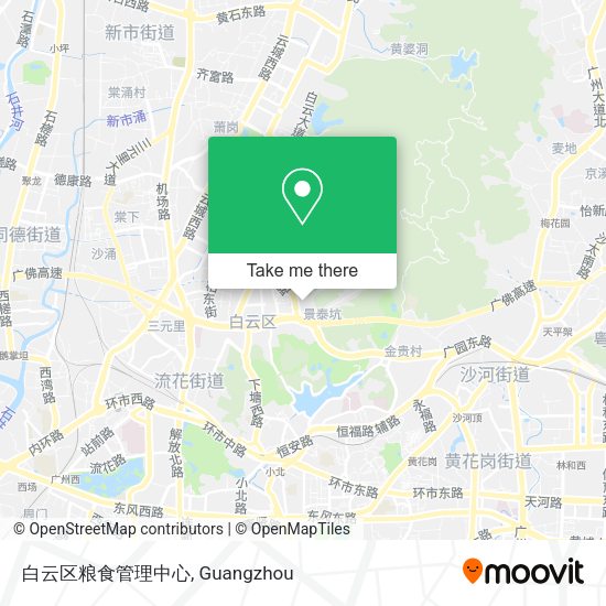 白云区粮食管理中心 map