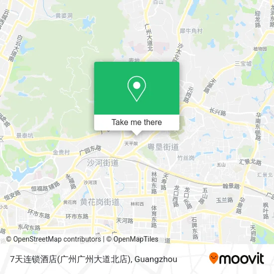 7天连锁酒店(广州广州大道北店) map
