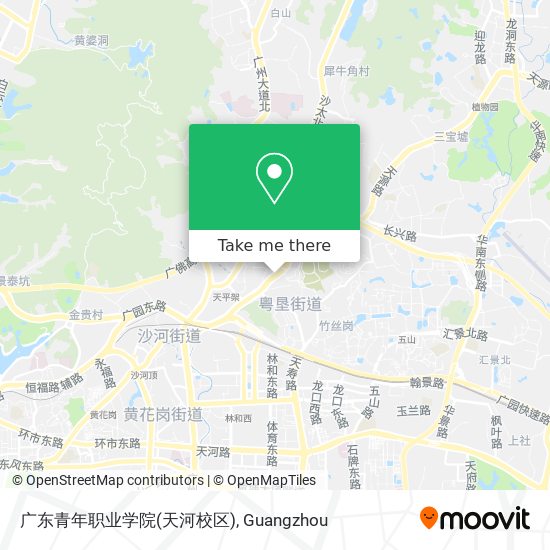 广东青年职业学院(天河校区) map