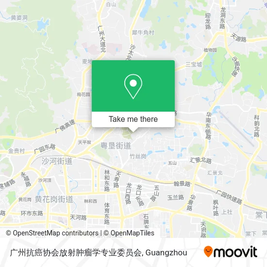 广州抗癌协会放射肿瘤学专业委员会 map