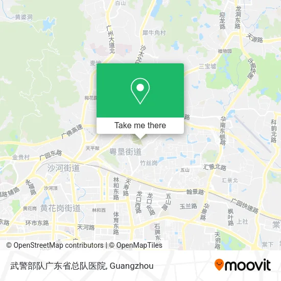 武警部队广东省总队医院 map