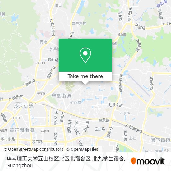 华南理工大学五山校区北区北宿舍区-北九学生宿舍 map