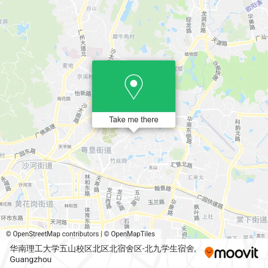 华南理工大学五山校区北区北宿舍区-北九学生宿舍 map