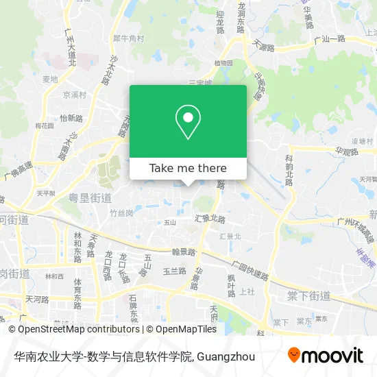 华南农业大学-数学与信息软件学院 map